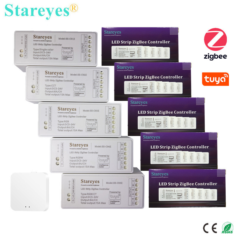 LED قطاع الذكية تويا زيجبي تحك - مراجعة Zigbee Coordinator Stick وسعره